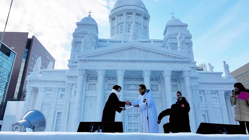 「さっぽろ応援大使」の任命式(写真)