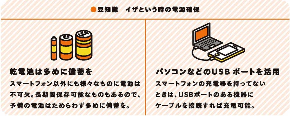 豆知識：イザという時の電源確保