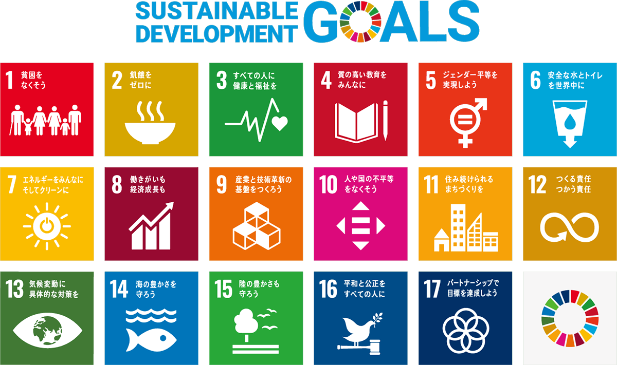 「SDGs（エスディージーズ）」ロゴ