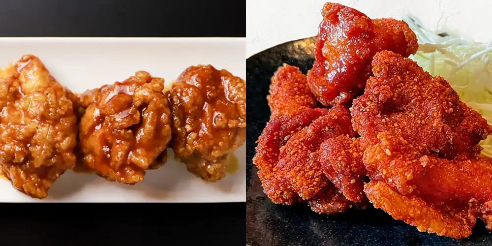 「BBQフライドチキン」と「レッドホットフライドチキン」(写真)