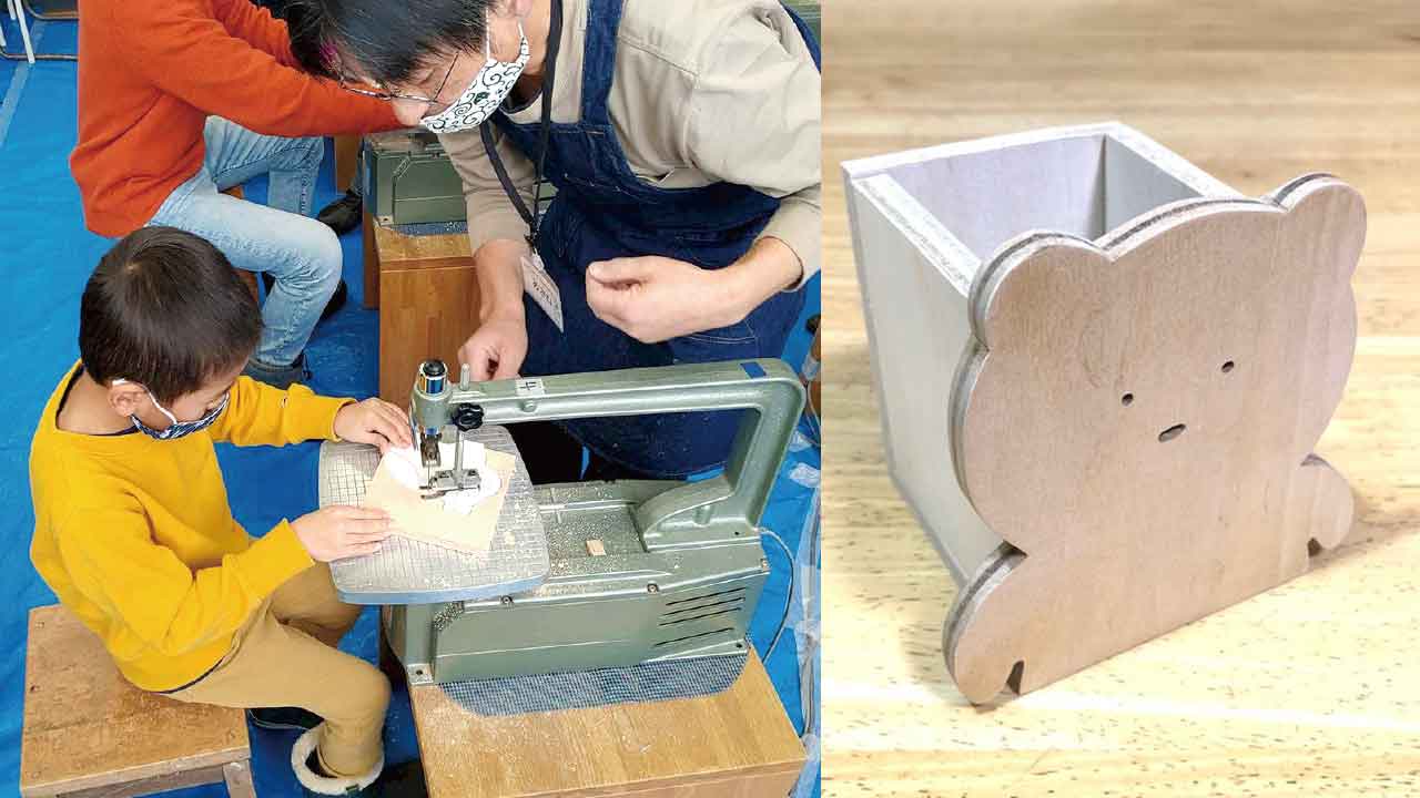 木材を使った製作体験のイメージ（写真）