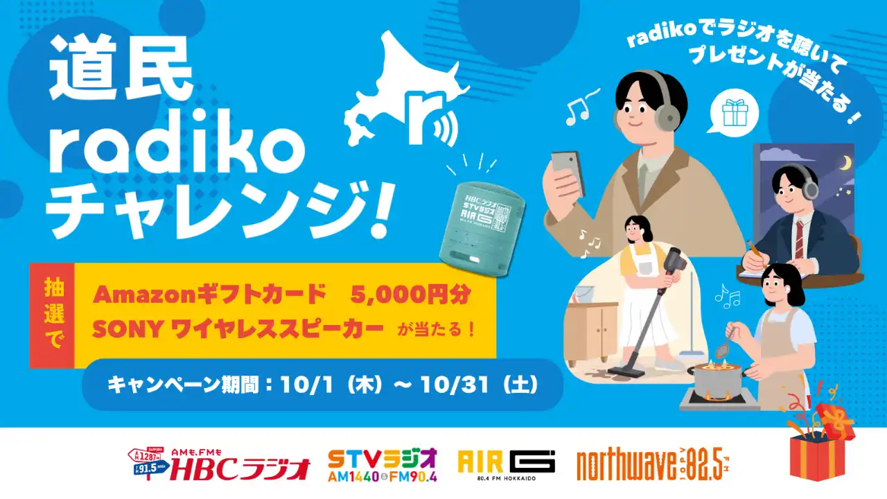 北海道民放ラジオ4局合同キャンペーン「道民radikoチャレンジ!」