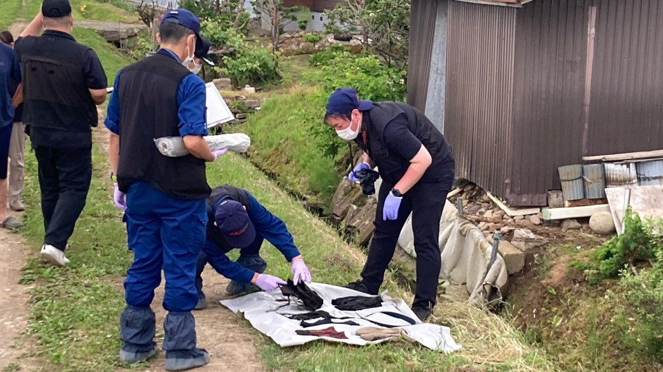 97歳の男性が用水路に転落した現場(北海道旭川市)