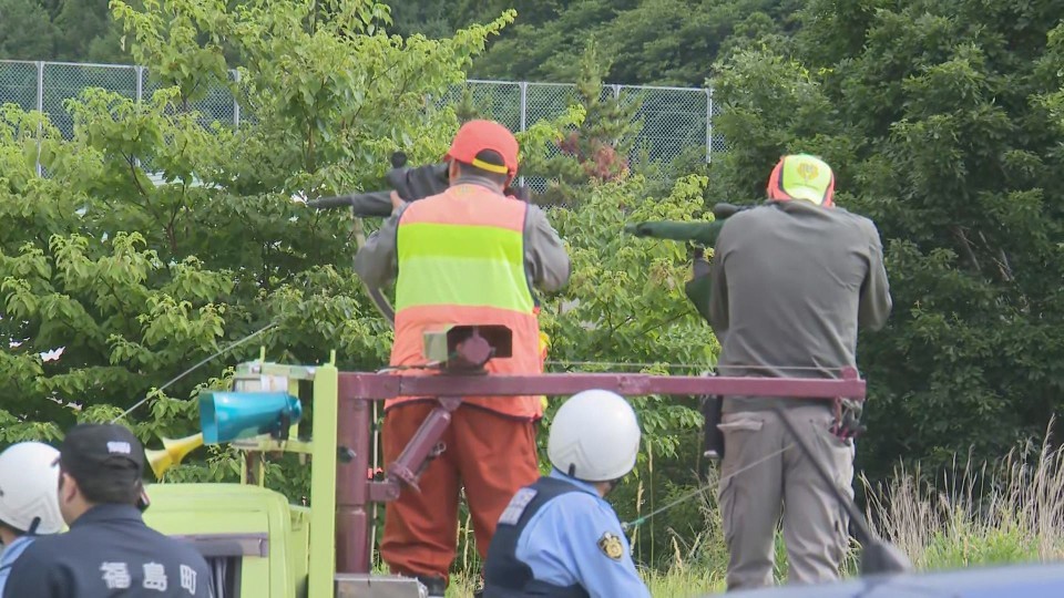 男性が襲われた現場(12日・北海道福島町)