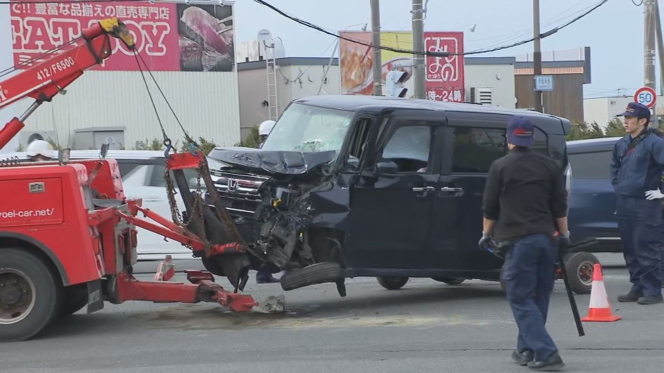 2歳女児が乗っていた軽乗用車