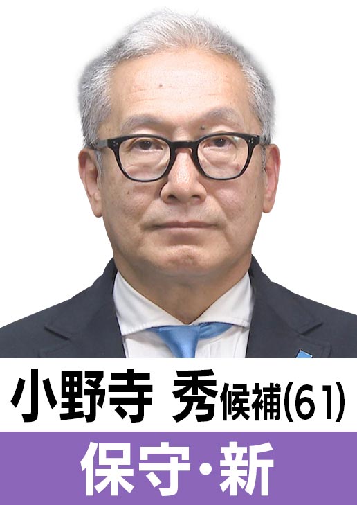 小野寺秀(61)［保守・新］