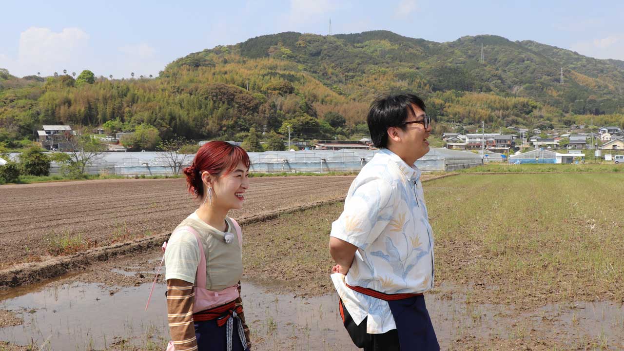 森枝シェフ＆村上佳菜子チーム・ロケ風景
