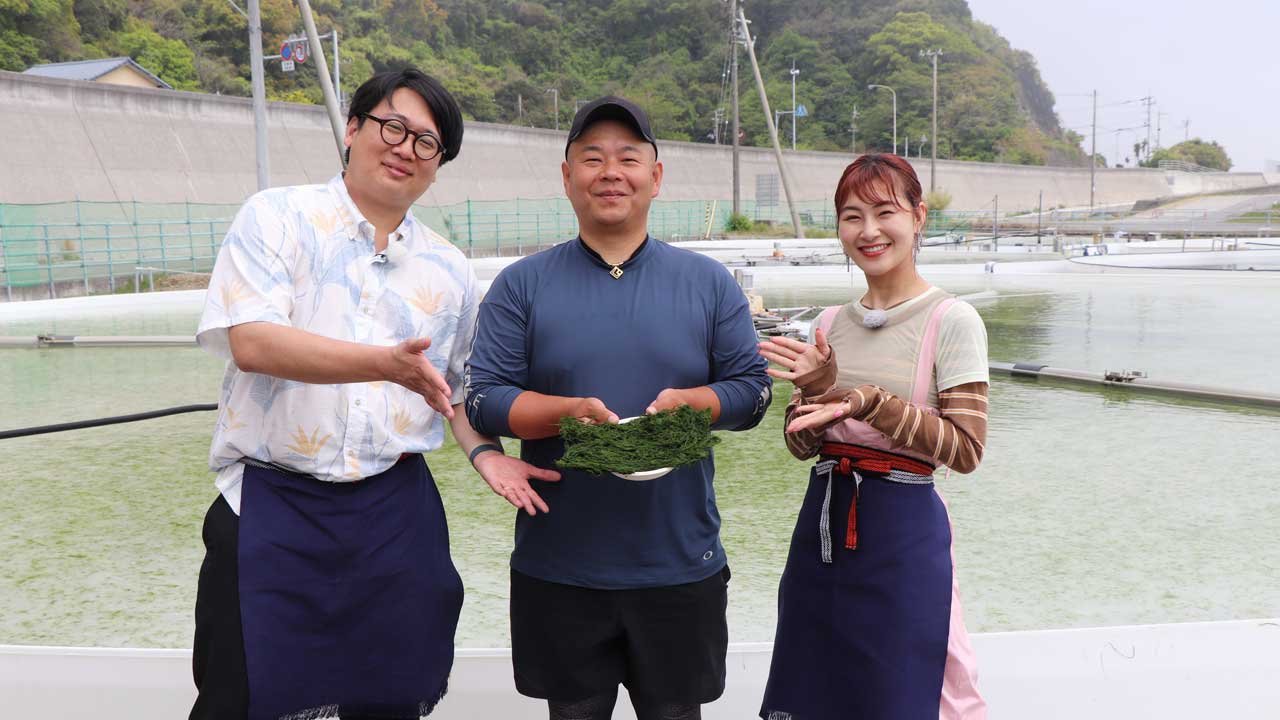 森枝シェフ＆村上佳菜子チーム・ロケ風景