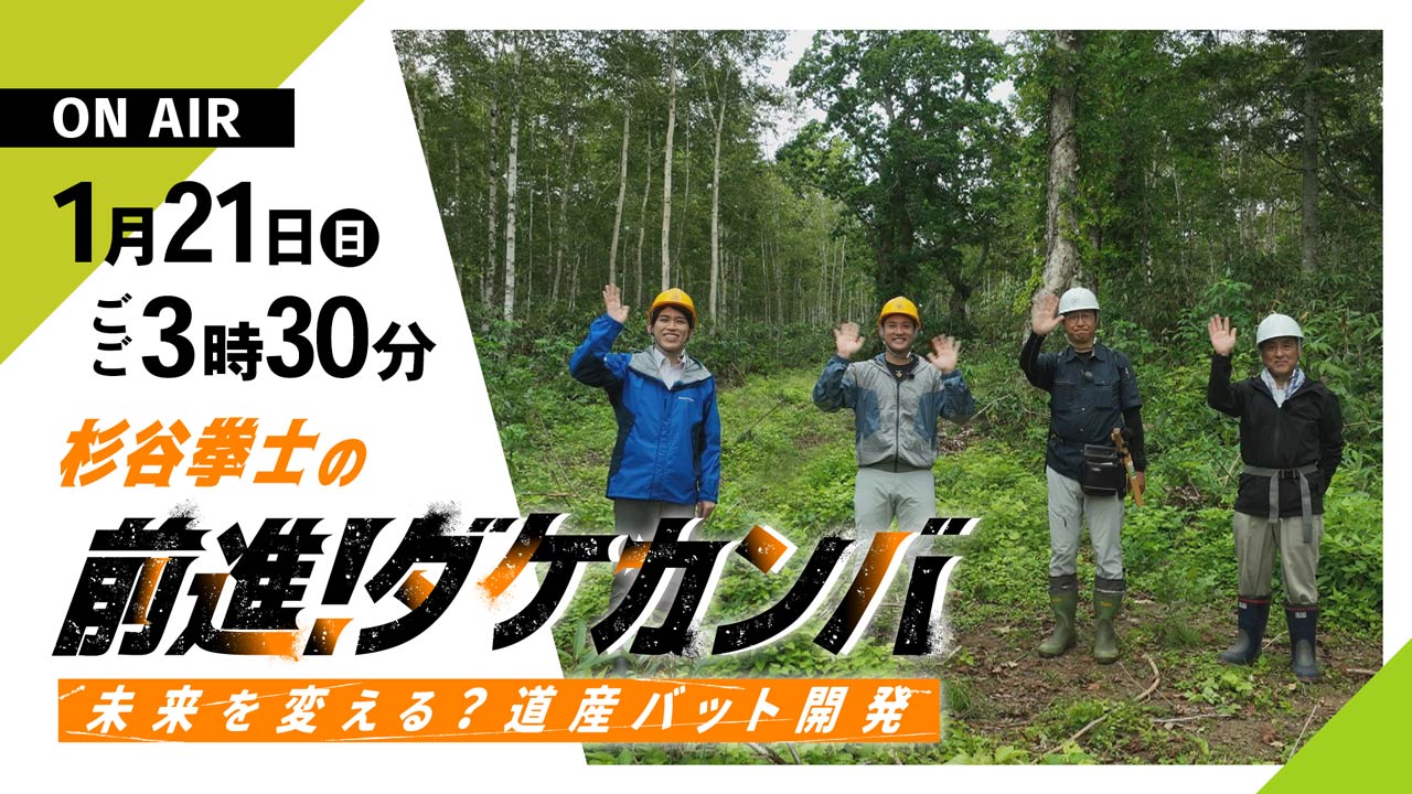 杉谷拳士の前進！ダケカンバ　～未来を変える？道産バット開発～