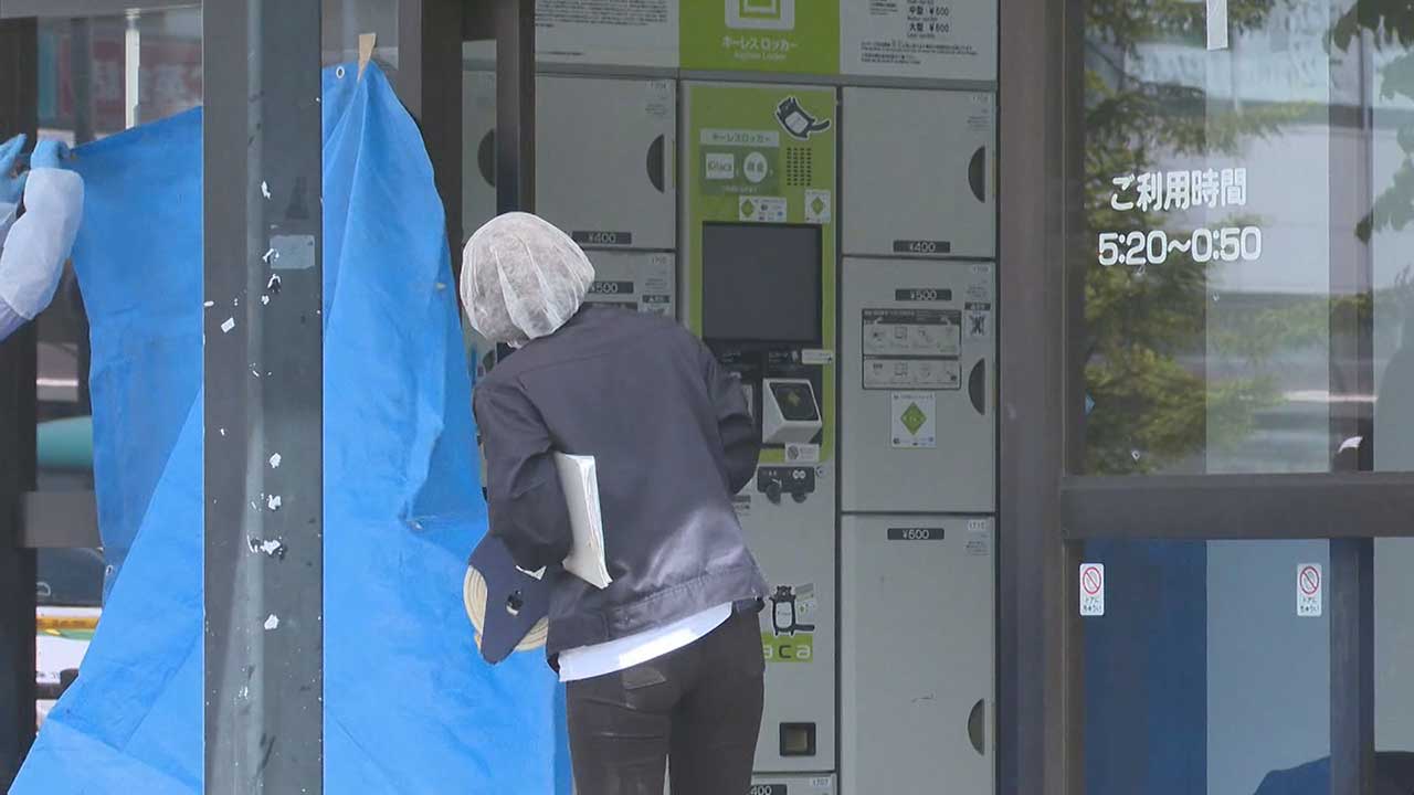 千歳市の駅のコインロッカー（写真）