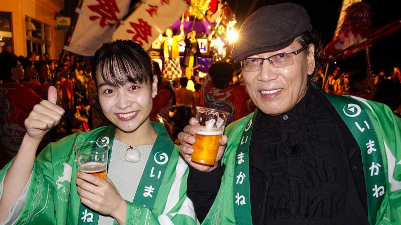 祭り会場でパシャリ(写真)