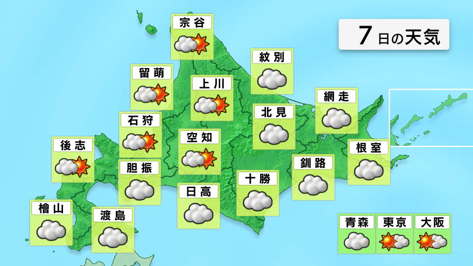 あさっての天気 北海道 Hbc北海道放送 あさっての天気 北海道 Hbc北海道放送