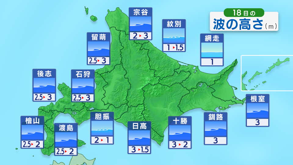 波 の 高 さ 予報 北海道