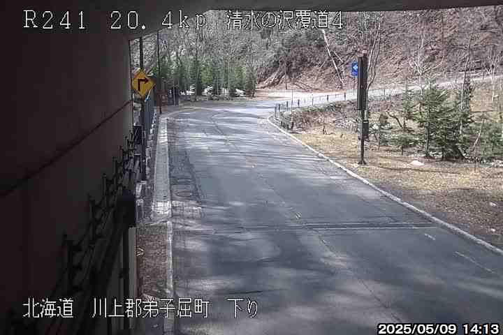 国道241号：川上郡弟子屈町～帯広市 北海道 道路ライブカメラ